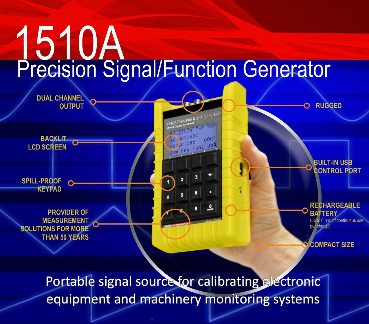 MTI 1510A precision signal generator feature