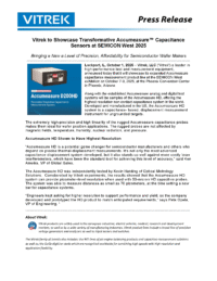 MTI Accumeasure Press Release